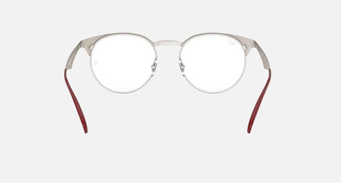 RAYBAN Unisex Eyeglasses RX6406-3024 Red/Silver 51-18-145